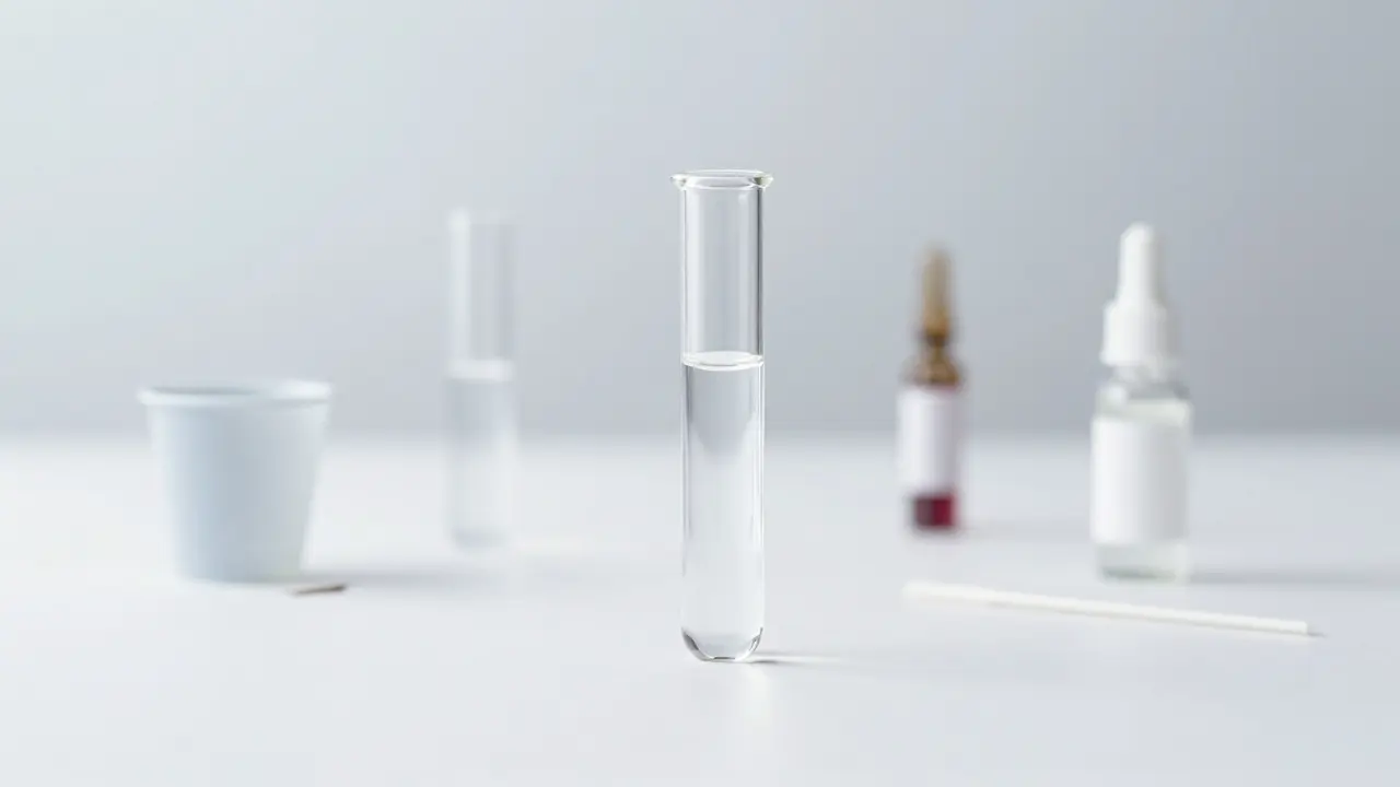 Symbolické zobrazení různých metod drogových testů