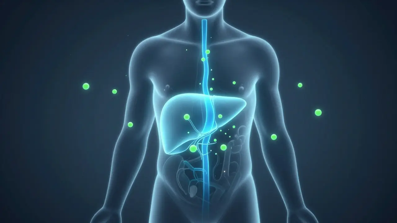 Ilustrace zpomaleného metabolismu alkoholu v těle díky CBD