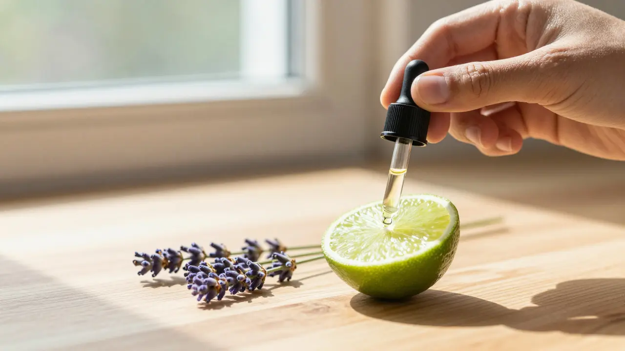 CBD olej, citron a levandule jako pomoc při uklidnění