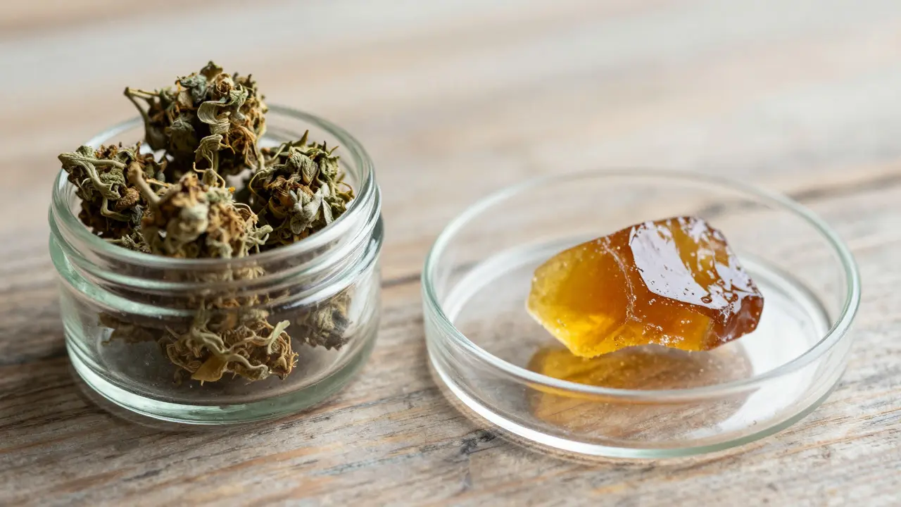 Je shatter silnější než květ? Porovnání CBD extraktů a suroviny