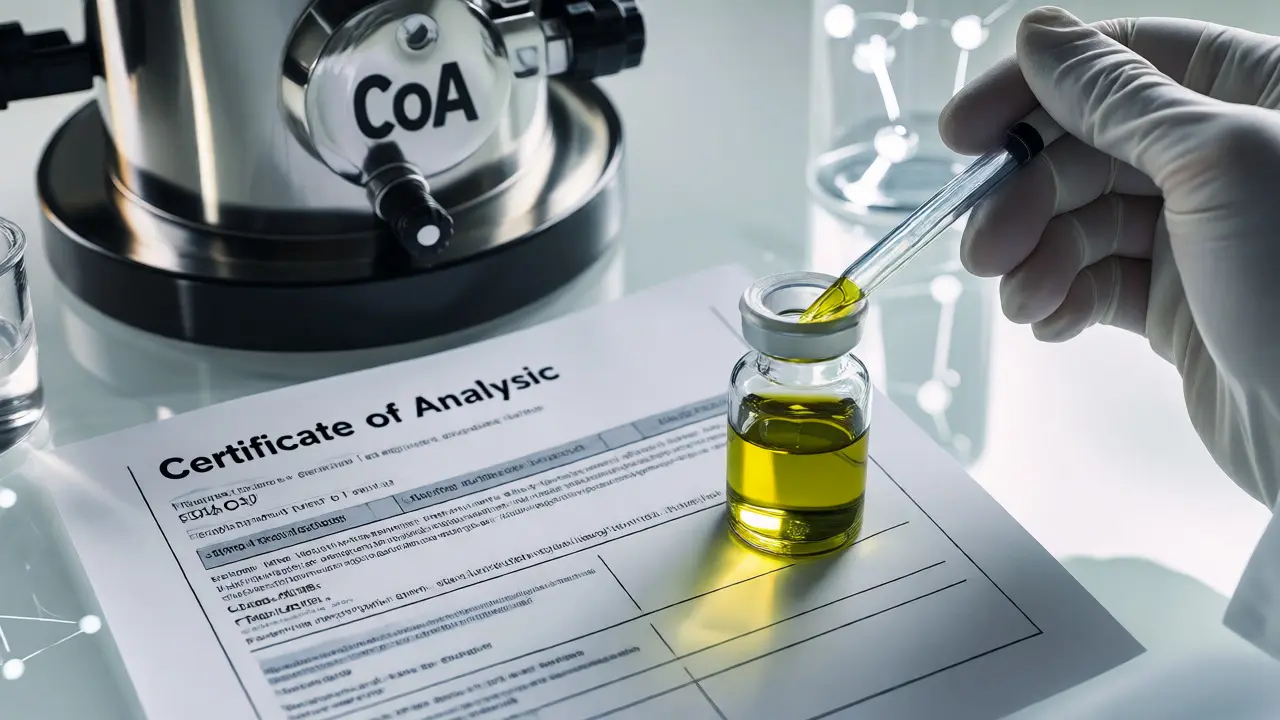 Laboratorní testování čistoty CBD extraktu