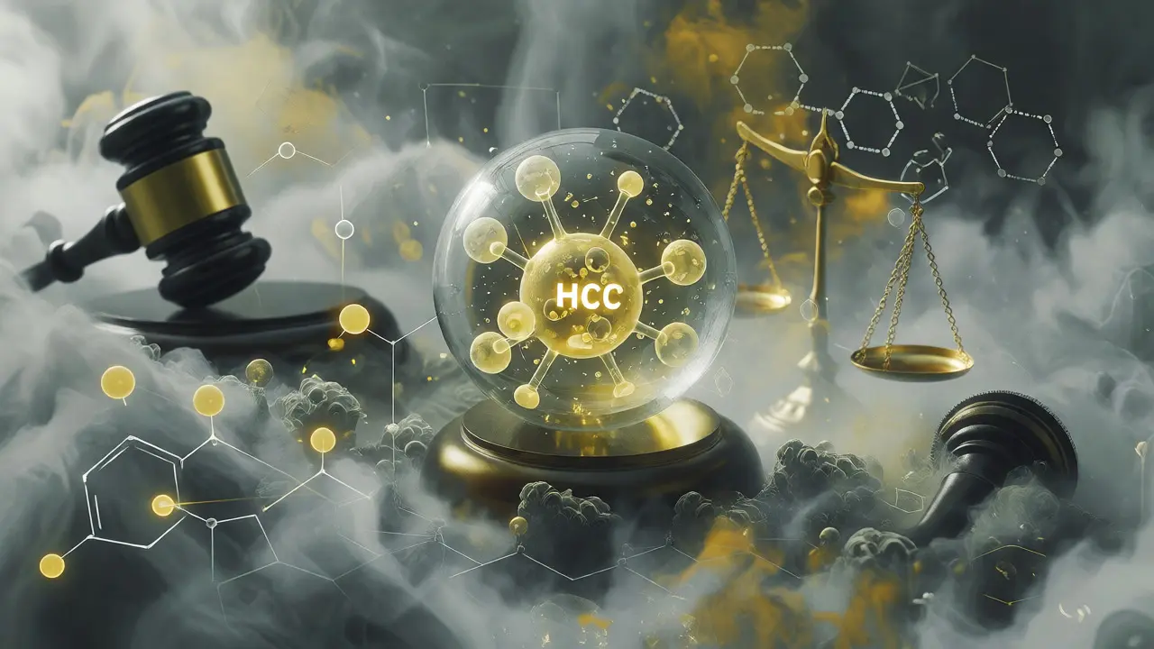 Molekula HHC v mlhavé šedé zóně právního stavu